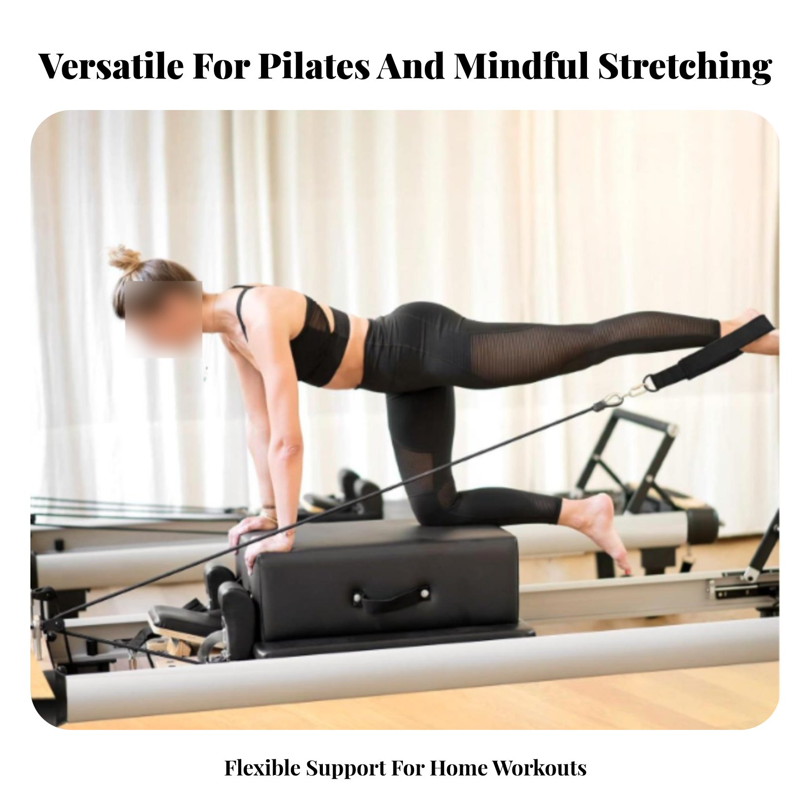 Pilates Ankle Strap - حزام بيلاتس مزدوج الحلقة محمول لربط