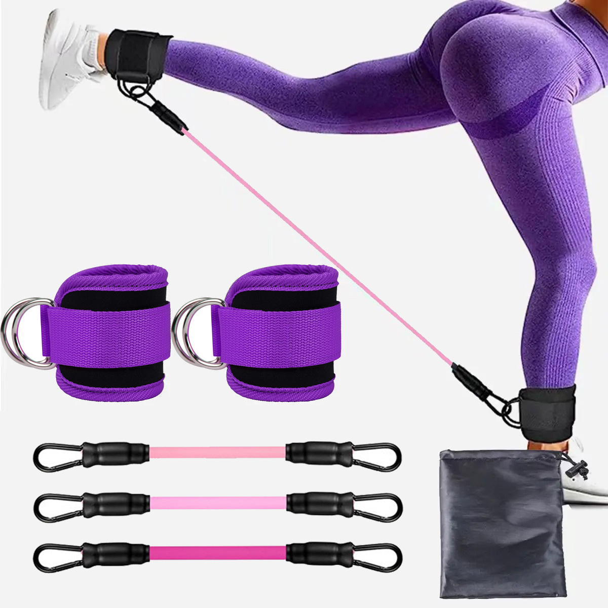 Pilates Ankle Strap - أربطة مقاومة مع أحزمة الكاحل ،