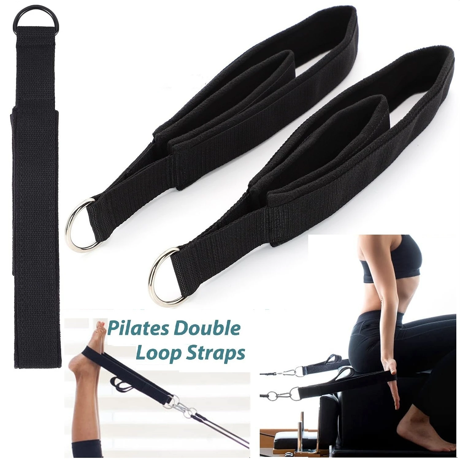 Pilates Ankle Strap - حلقة مزدوجة مرنة اليوغا بيلاتيس السرير