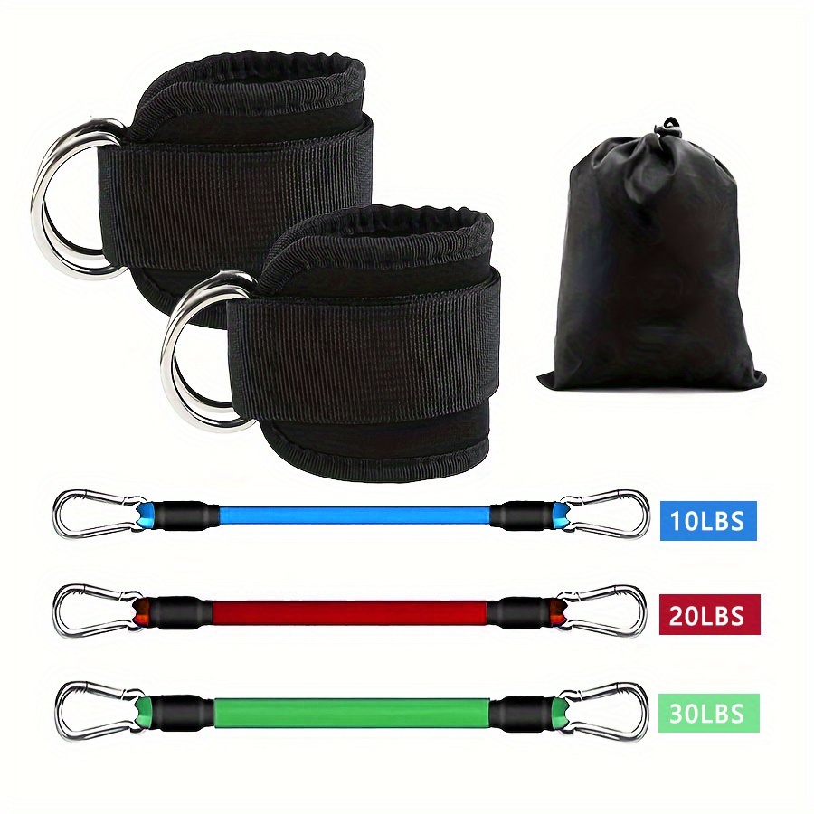 Pilates Ankle Strap - 5 قطع من أربطة مقاومة الكاحل،