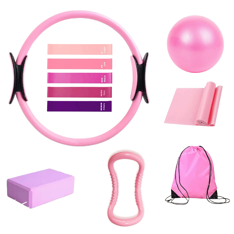 Pilates Ring Magic - مجموعة بيلاتس من 11 قطعة، تتضمن