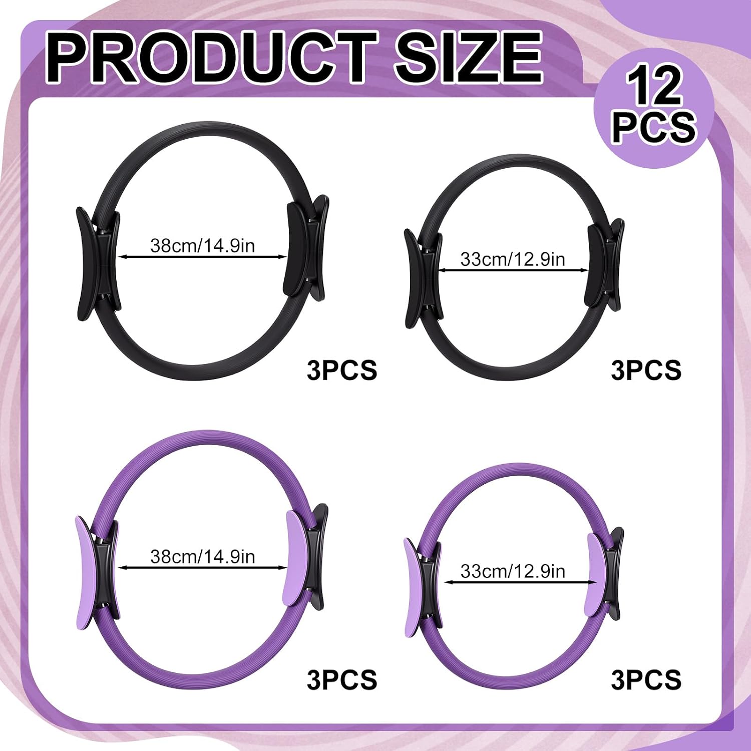 مجموعة من 12 قطعة من حلقات الب - مراجعة Pilates Ring Magic وسعره