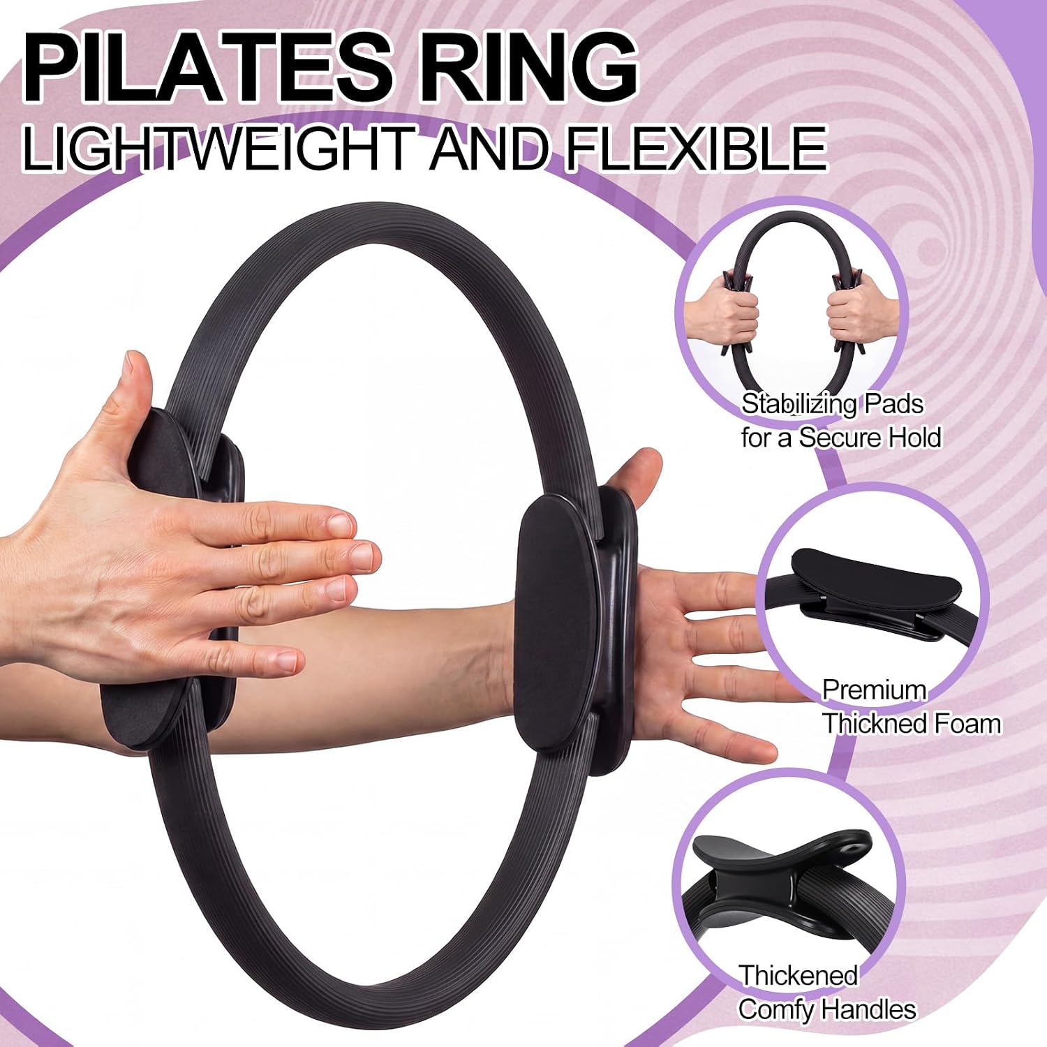 مجموعة من 12 قطعة من حلقات الب - مراجعة Pilates Ring Magic وسعره
