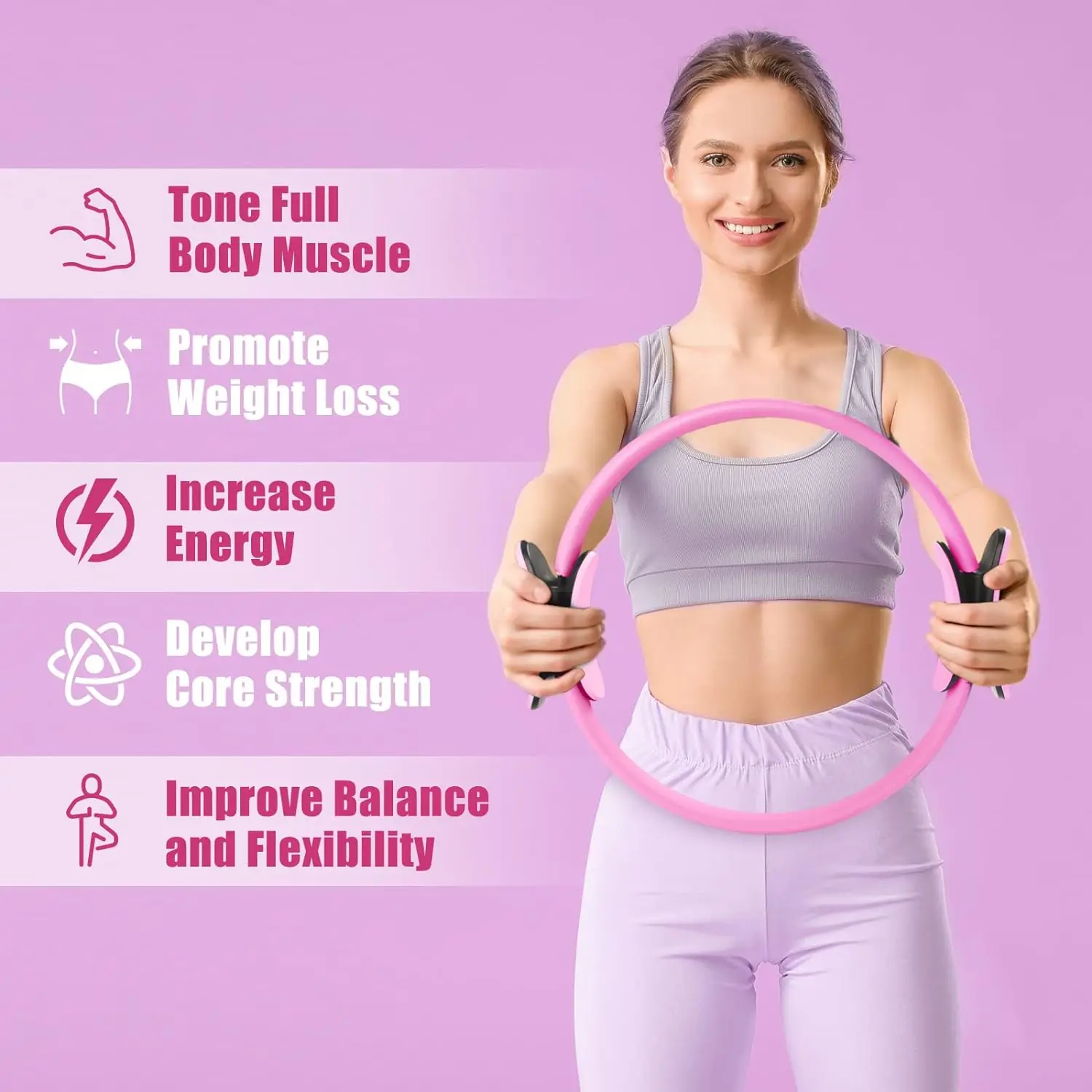 حلقة بيلاتس، جهاز تدريب مقاومة - مراجعة Pilates Ring Magic وسعره