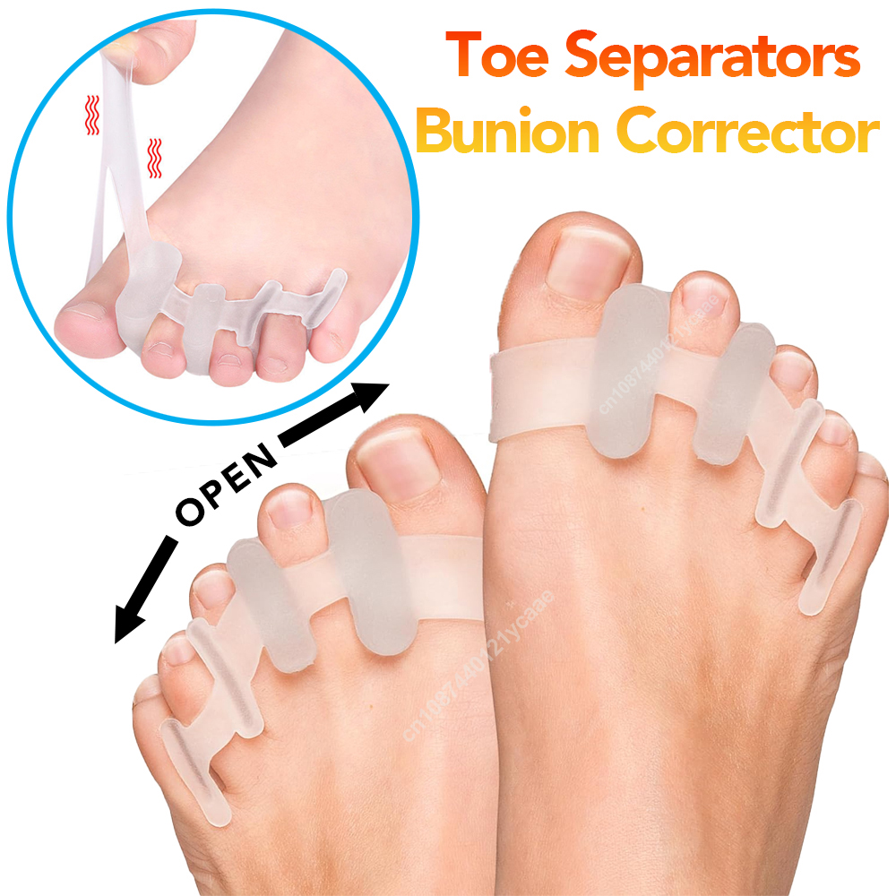 1 زوج سيليكون فاصل أصابع القدم - مراجعة Toe Separator Silicon وسعره