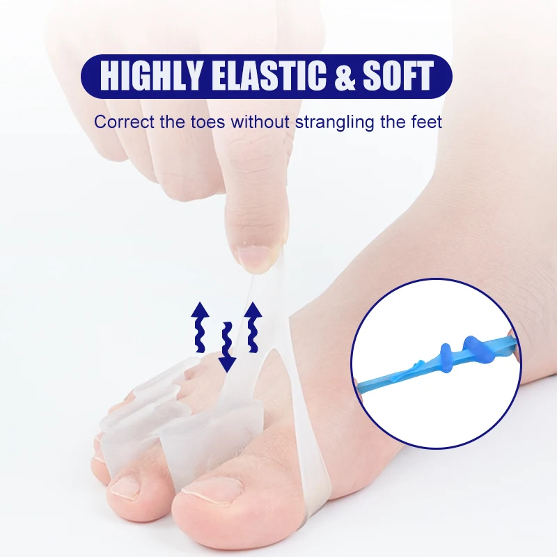 1 زوج سيليكون فاصل أصابع القدم - مراجعة Toe Separator Silicon وسعره