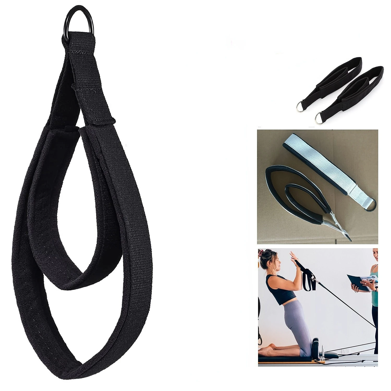 حلقة مزدوجة مرنة اليوغا بيلاتي - مراجعة Pilates Ankle Strap وسعره