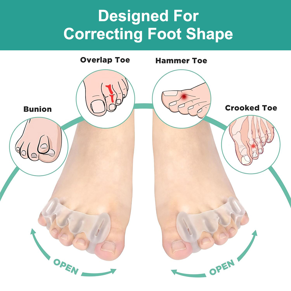 1 زوج هلام الصلب سيليكون تو إص - مراجعة Toe Separator Silicon وسعره