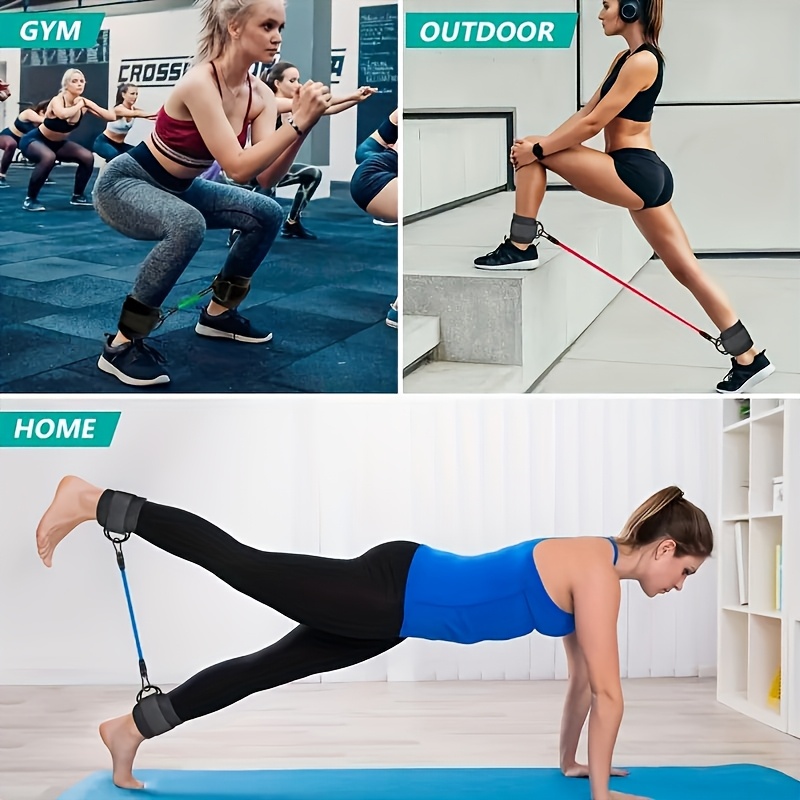 5 قطع من أربطة مقاومة الكاحل،  - مراجعة Pilates Ankle Strap وسعره