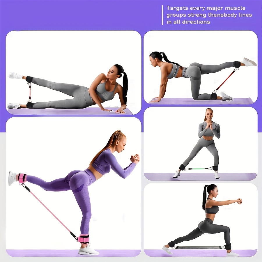 5 قطع من أربطة مقاومة الكاحل،  - مراجعة Pilates Ankle Strap وسعره