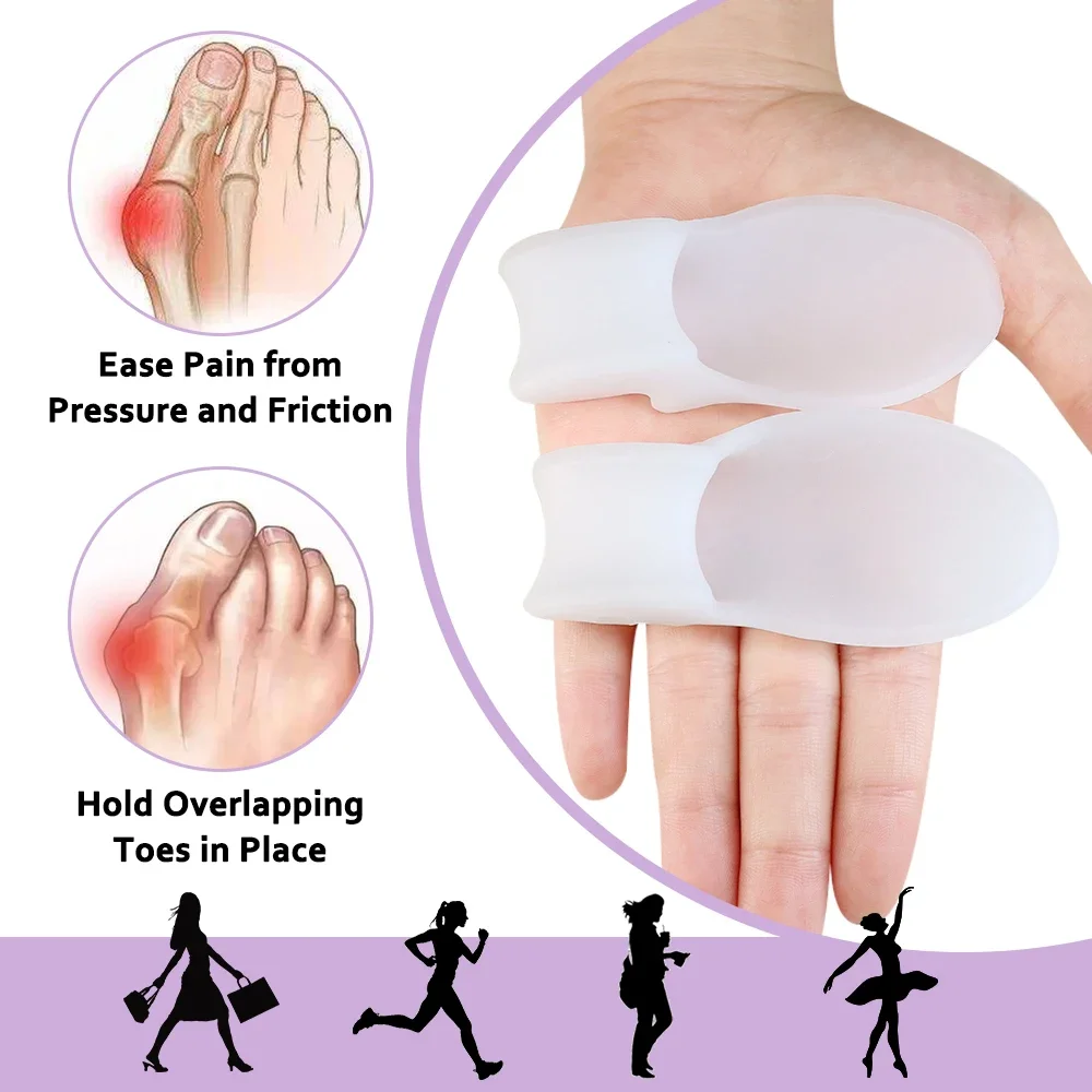 2/4/8 قطع فاصل أصابع القدم الج - مراجعة Toe Separator Silicon وسعره