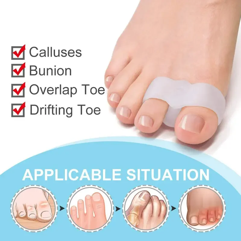 زوج واحد من مصحح الورم - فاصل  - مراجعة Toe Separator Silicon وسعره