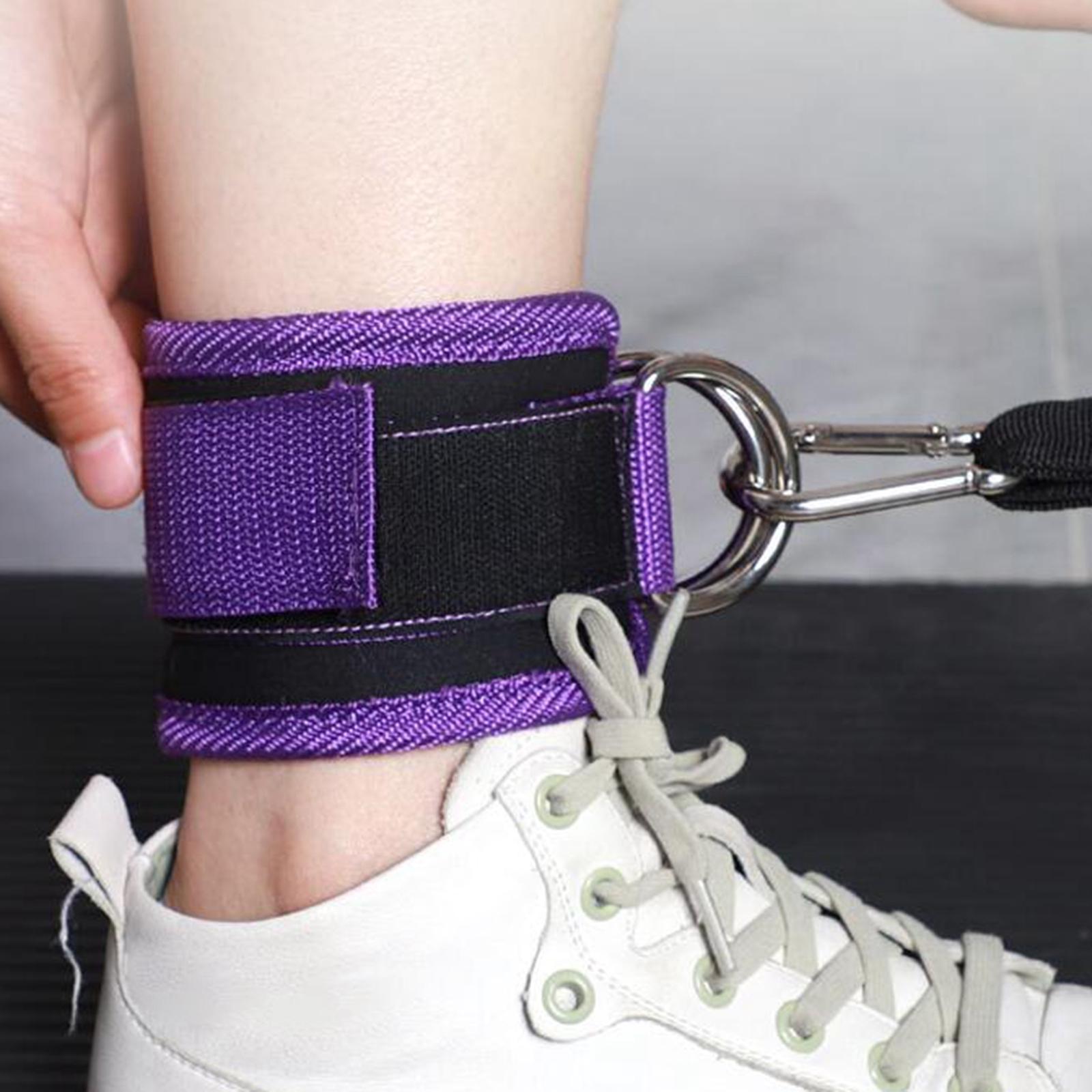 مجموعة أربطة مقاومة مع حلقة D  - مراجعة Pilates Ankle Strap وسعره