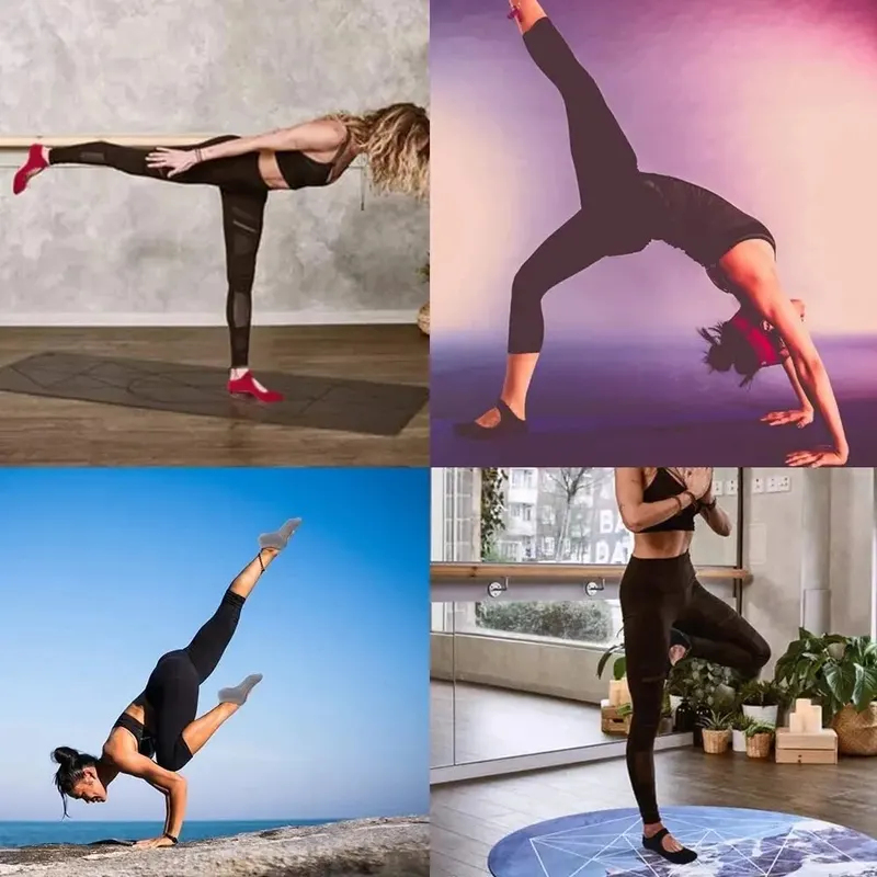 جوارب يوجا بدون كعب مضادة للان - مراجعة Pilate Yoga Workout وسعره