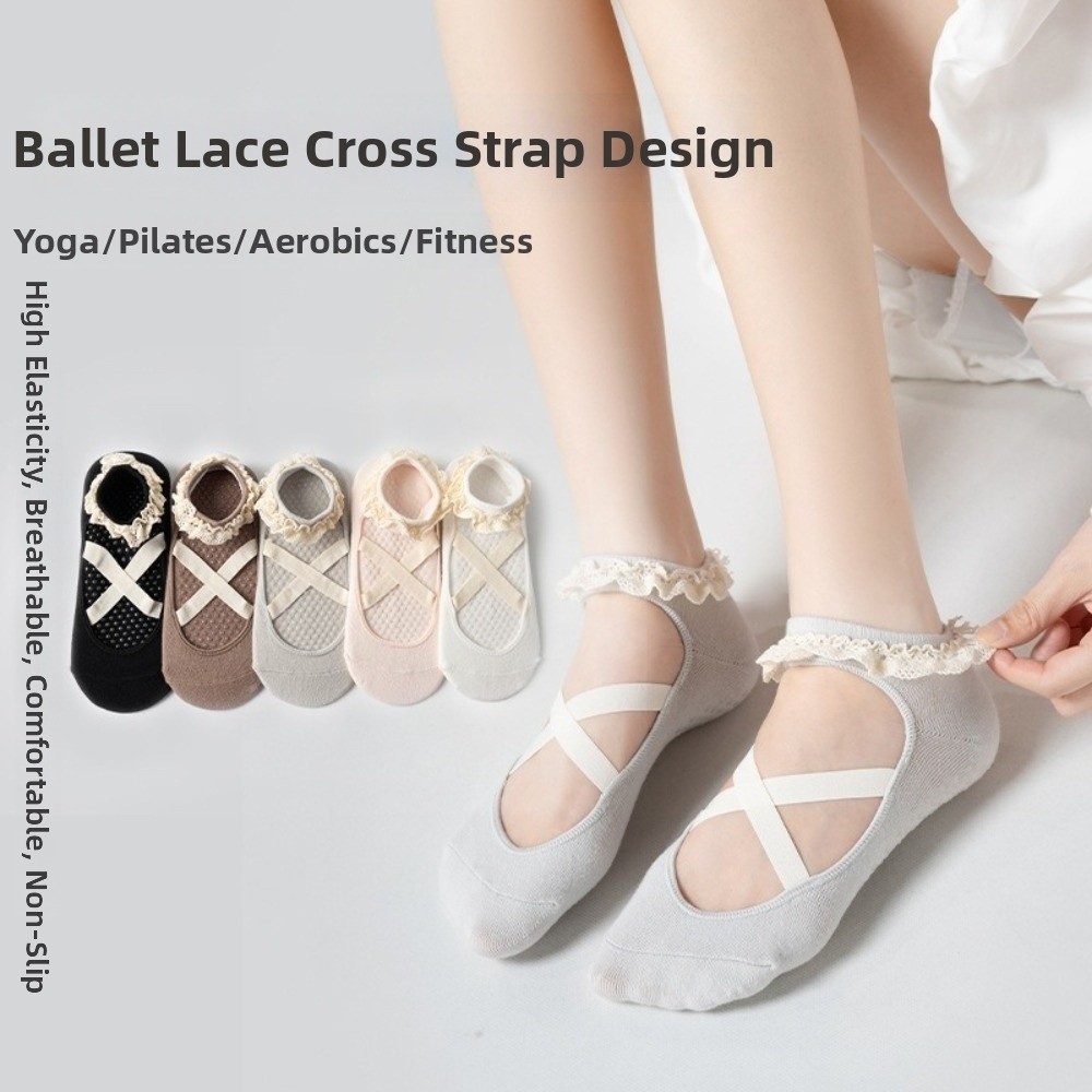 جوارب يوجا جديدة غير قابلة للا - مراجعة Pilates Ankle Strap وسعره